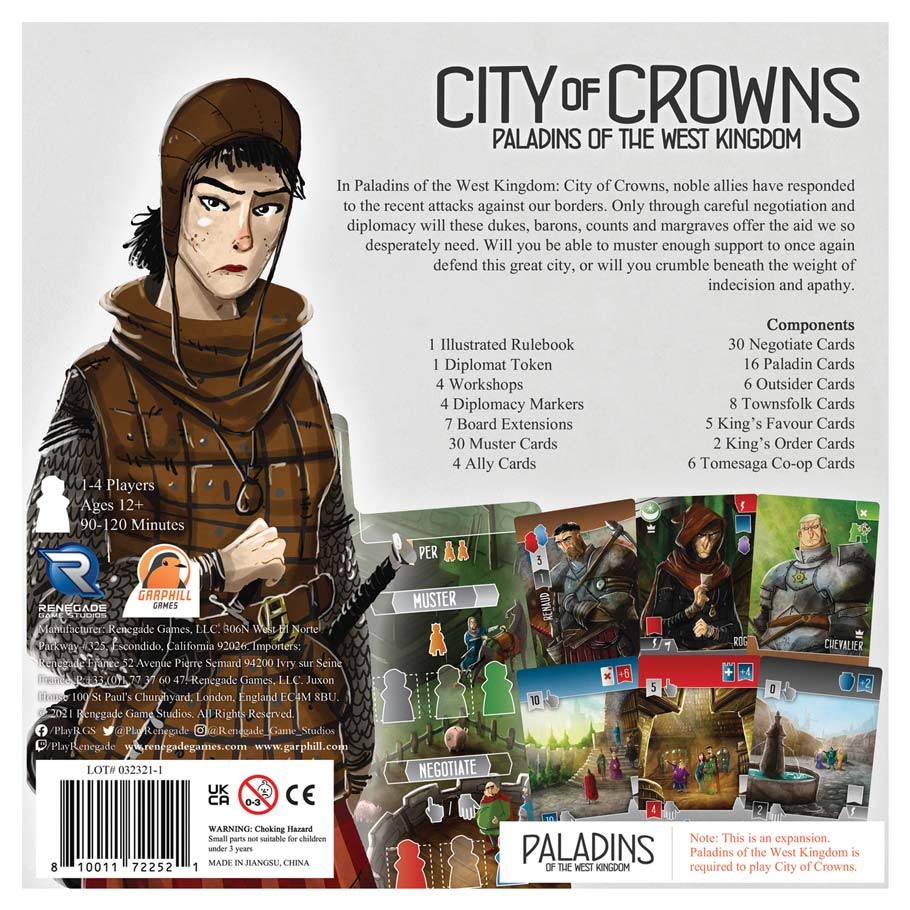 Paladins of the West Kingdom : City of Crowns Expansion